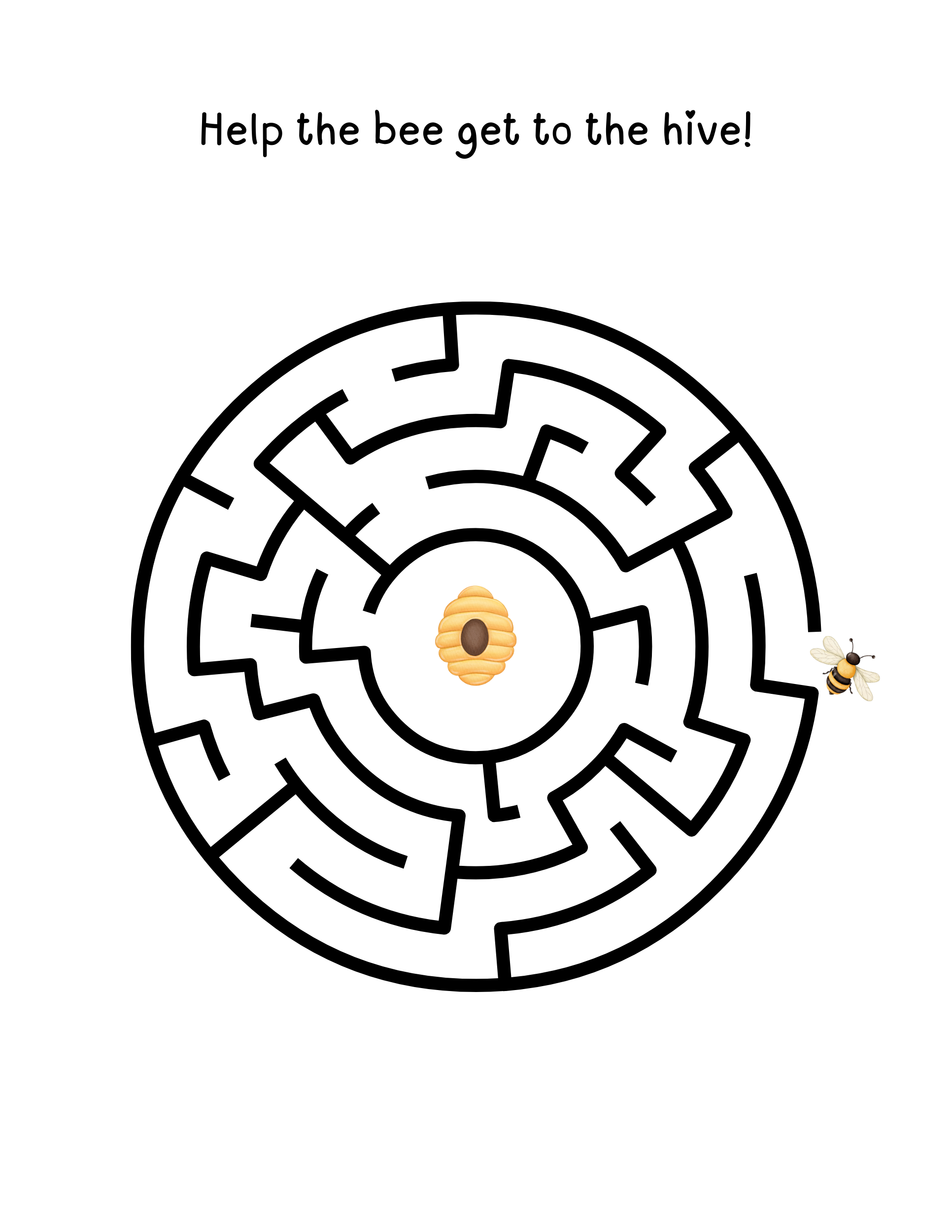 Bzzzy Bee Coloring & Activity Book for Kids (Printable PDF)