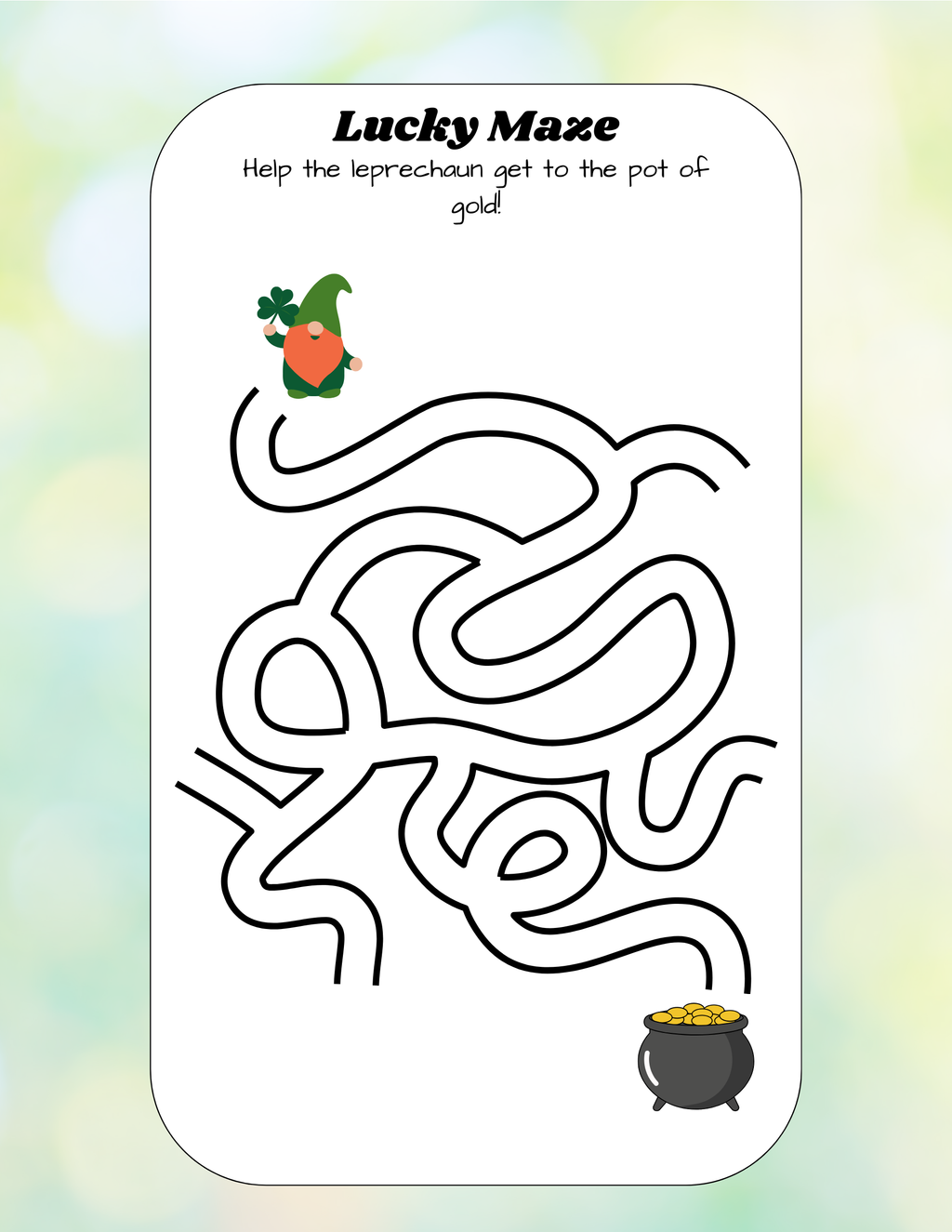 St. Patrick’s Day Scavenger Hunt for Kids – Printable Activity Book (PDF)