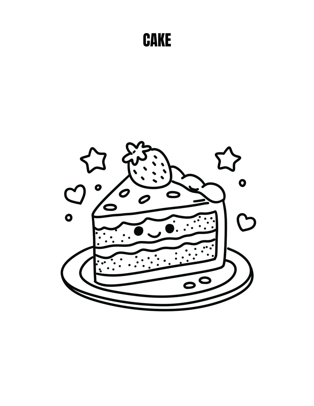 Sweet Treats Coloring Book (Printable PDF)