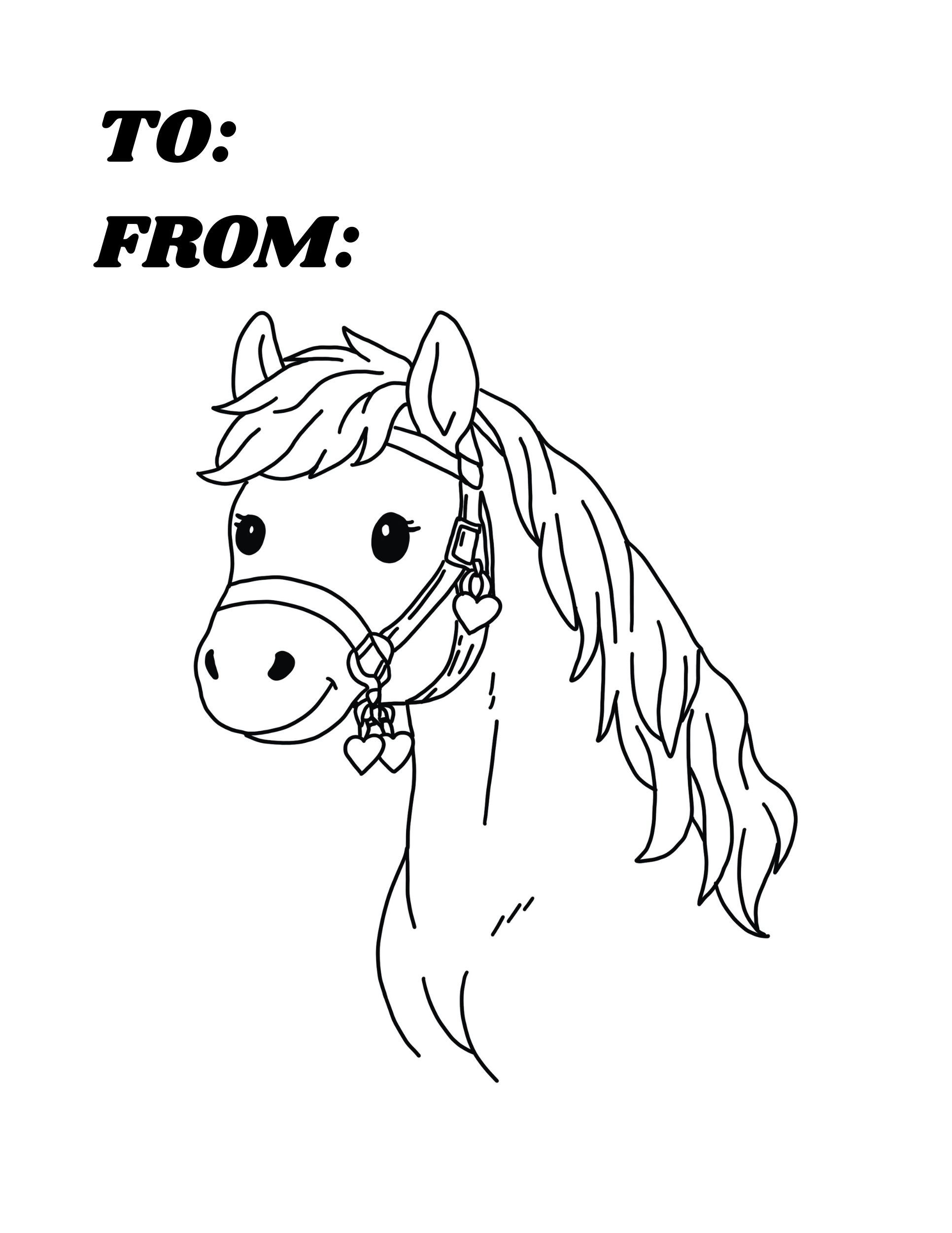 Farm Valentine Coloring Book (Printable PDF)