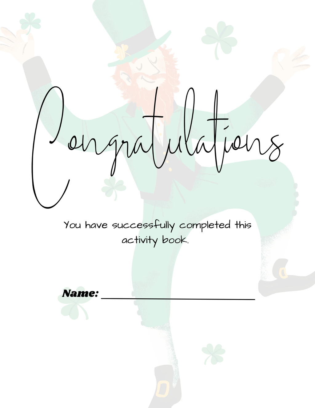 St. Patrick’s Day Scavenger Hunt for Kids – Printable Activity Book (PDF)