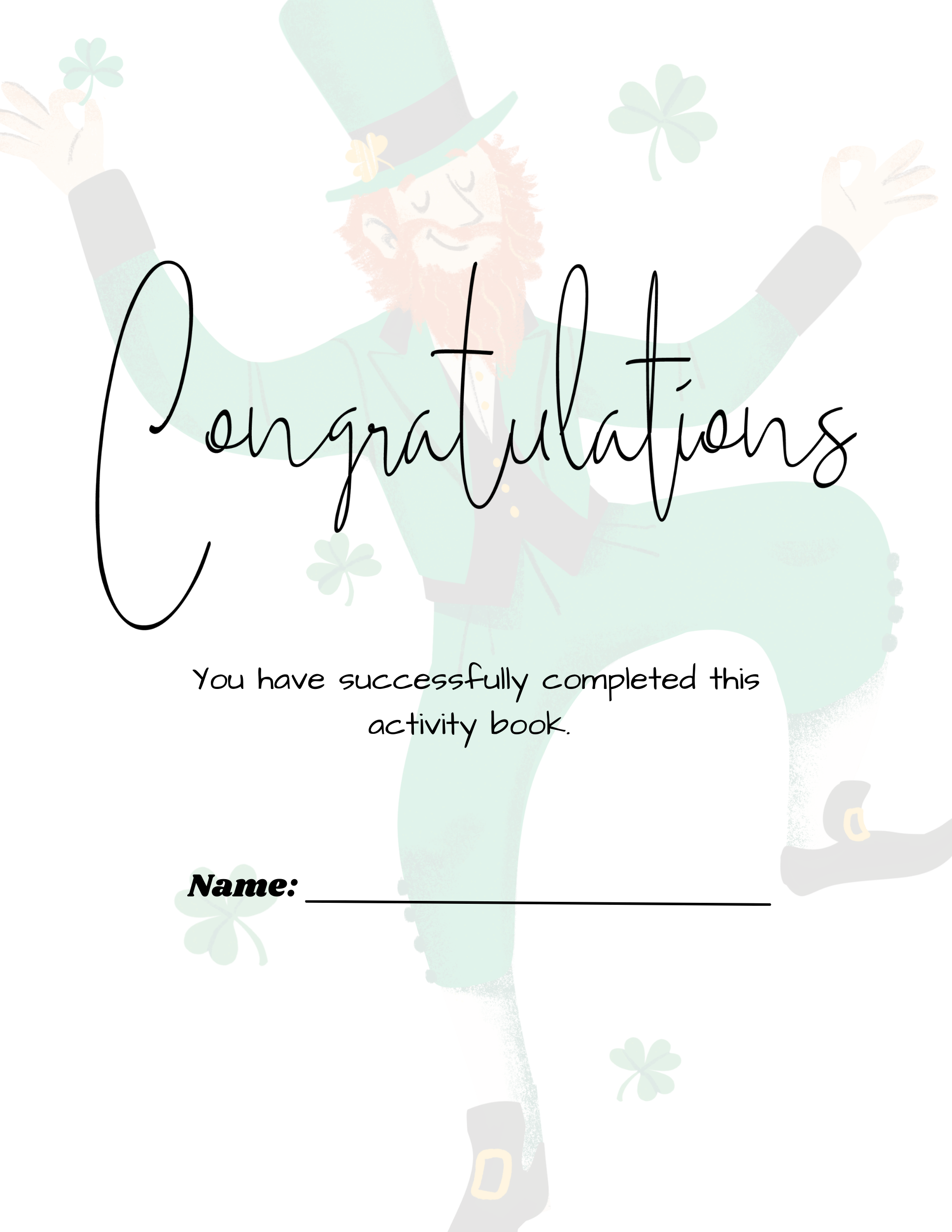 St. Patrick’s Day Scavenger Hunt for Kids – Printable Activity Book (PDF)