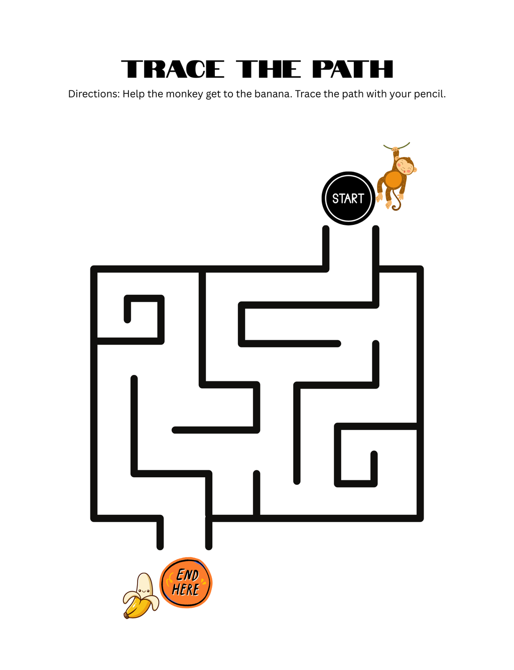 My First Jungle Coloring Book (Printable PDF)