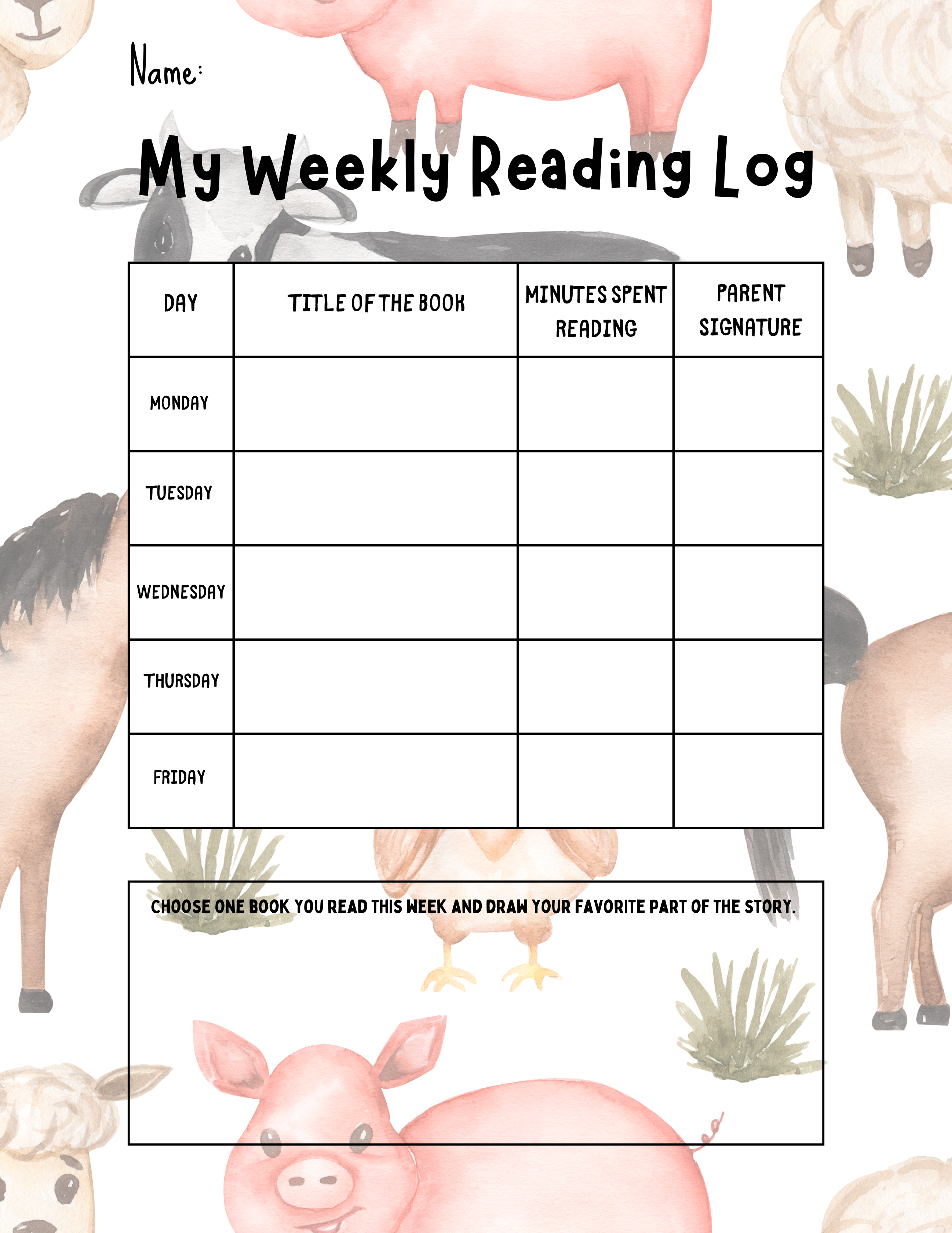 2026 Calendar + Planner for Kids (Printable PDF)