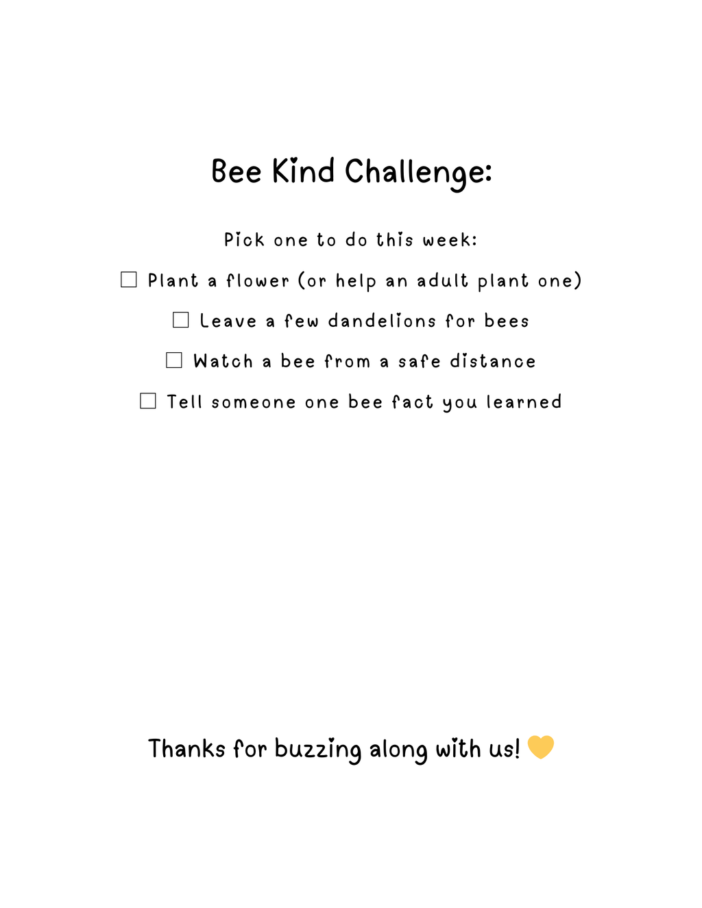 Bzzzy Bee Coloring & Activity Book for Kids (Printable PDF)