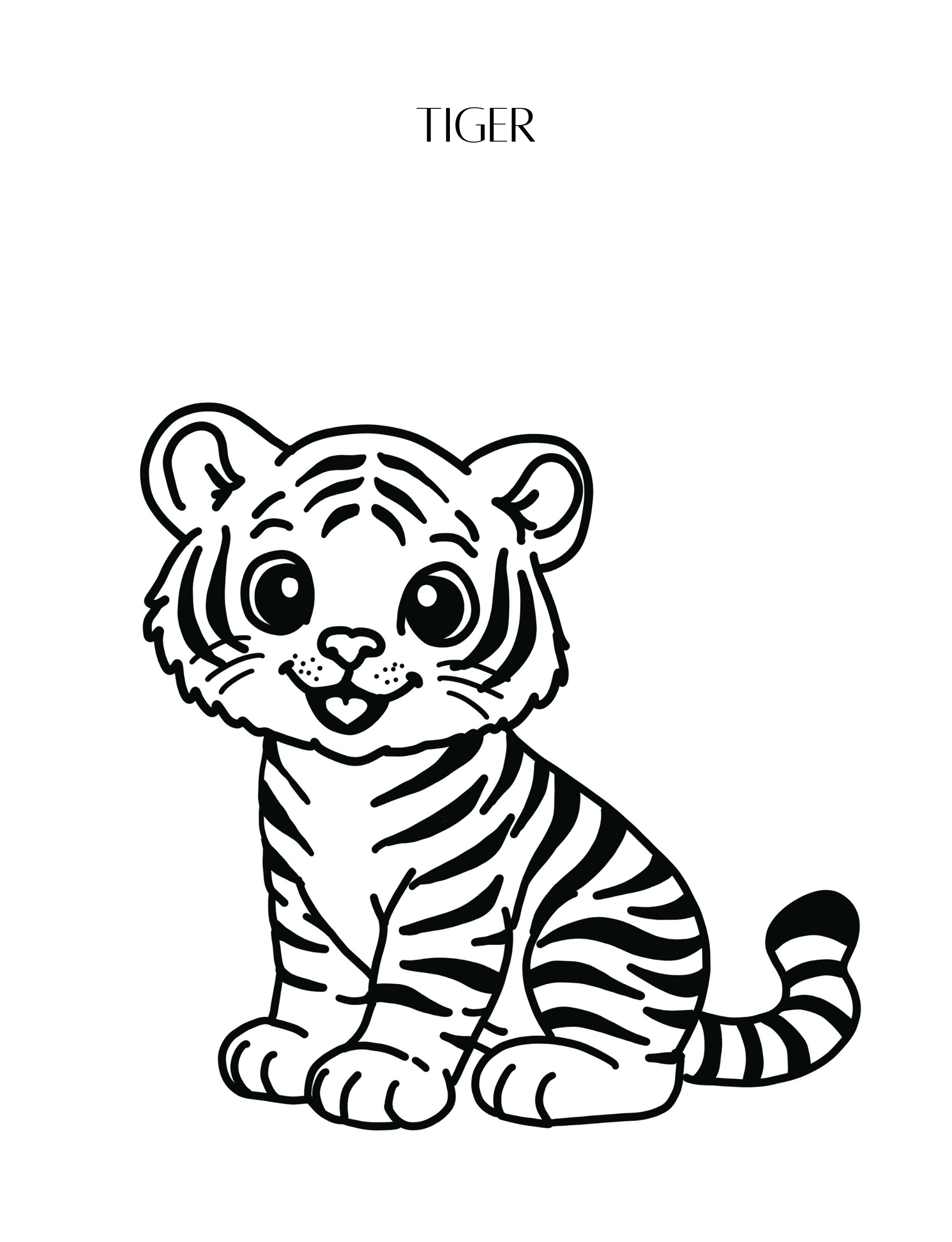 My First Jungle Coloring Book (Printable PDF)