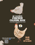 Chicken Coloring Book - Printable PDF (25 Pages) - 8.5x11