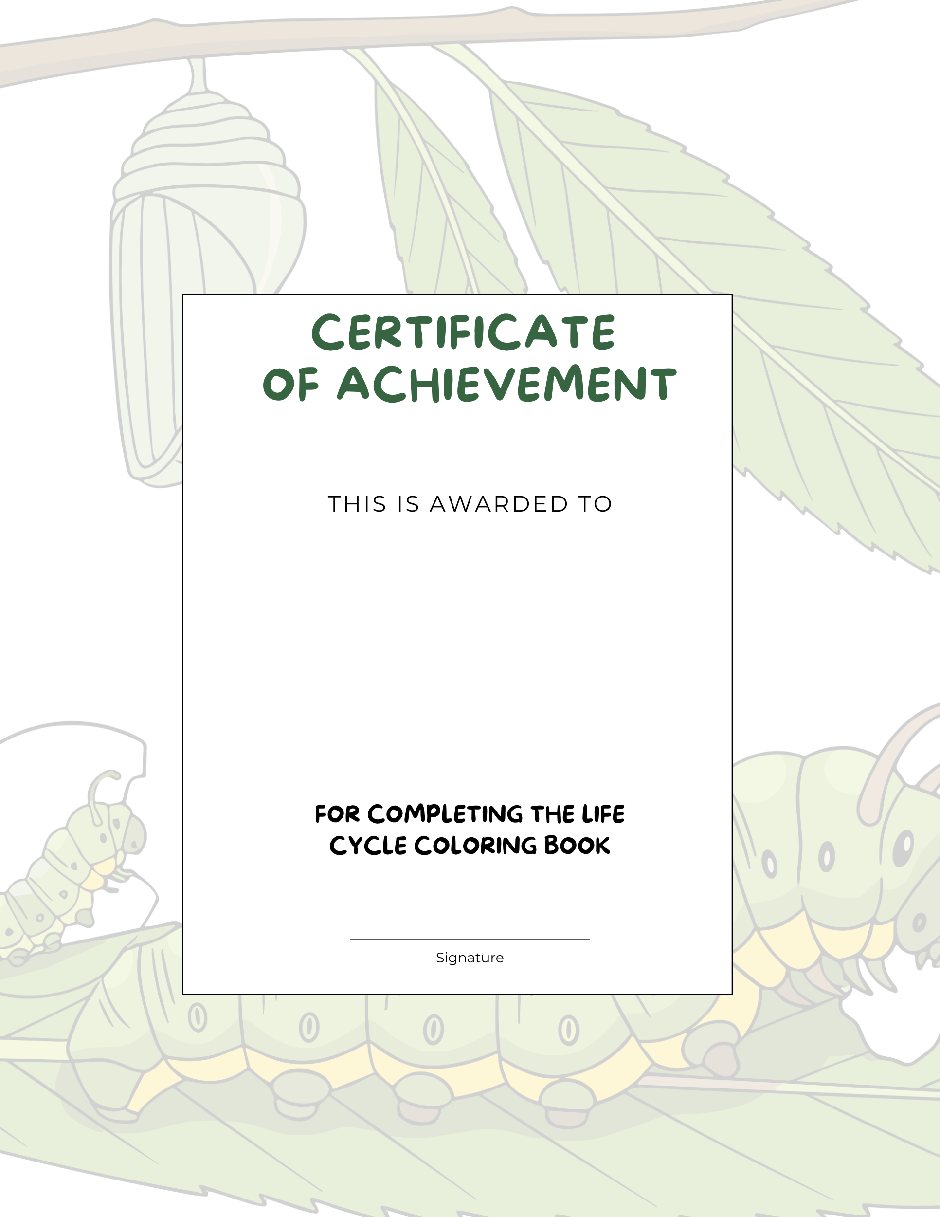 Life Cycles Activity Book for Kids (Printable PDF)