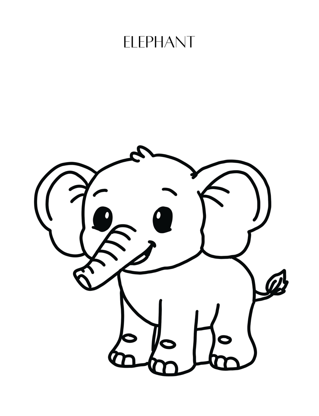 My First Jungle Coloring Book (Printable PDF)