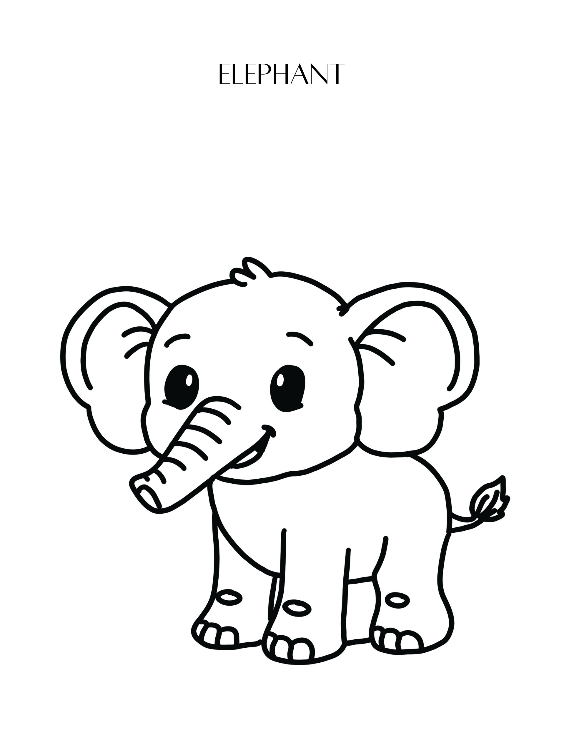 My First Jungle Coloring Book (Printable PDF)