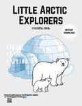 Little Arctic Explorers Coloring Book (Printable PDF)