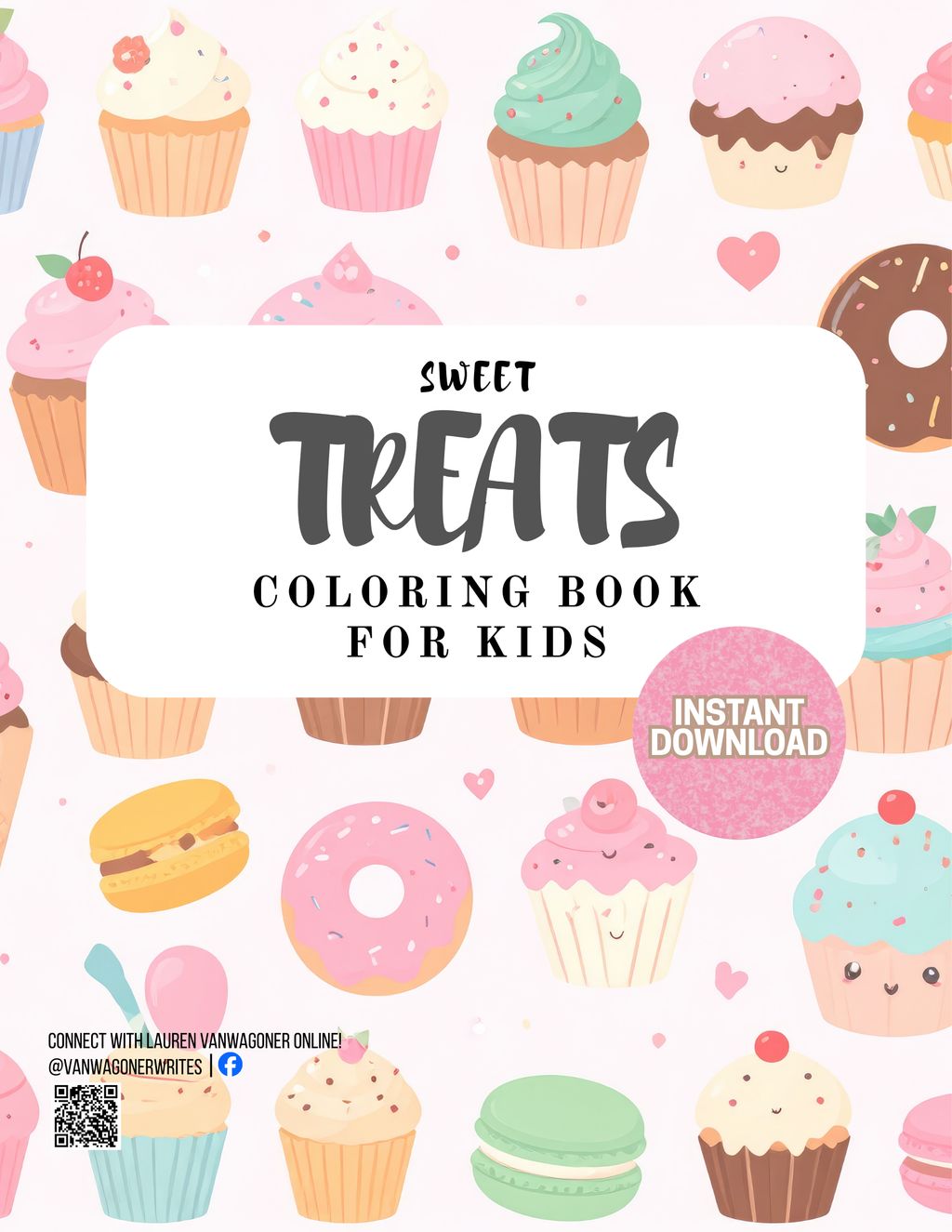 Sweet Treats Coloring Book (Printable PDF)